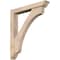 Ekena Millwork Legacy Traditional Smooth Bracket w/ Offset Brace, Douglas Fir, 5 1/2"W x 36"D x 40"H BKT0604X36X40LEC01SDF - alternate 1